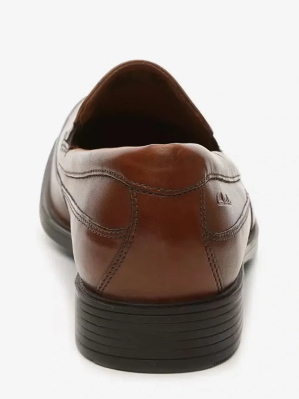 Clarks Men's Tan Leather Slip-On Loafers